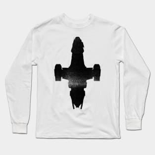 Serenity Silhouette | Black Long Sleeve T-Shirt